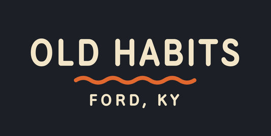 Old Habits Ford Kentucky T-Shirt | Retro Sunset River Badge | Beer Burgers Bait Boat Ramp | Kentucky Gift